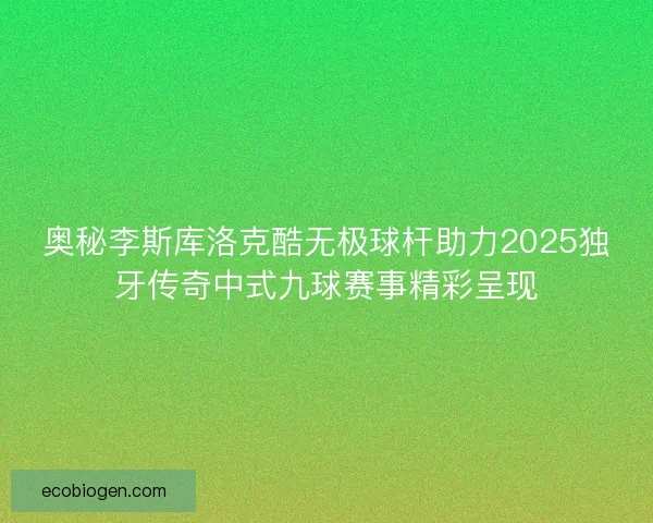 奥秘李斯库洛克酷无极球杆助力2025独牙传奇中式九球赛事精彩呈现